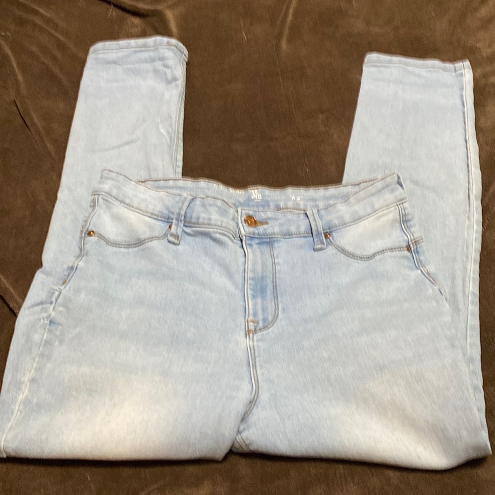 light blue high rise jeans